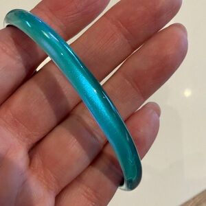 Alexis Bittar Mediterranean Opal Luminous Lucite Super Skinny Bracelet